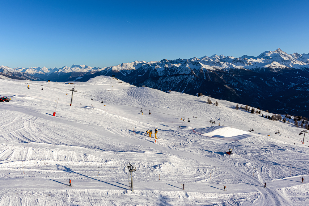 Crans Montana Skigebiet